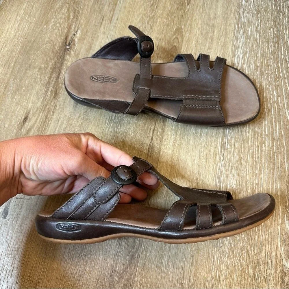 Keen Emerald City‎ II Slip-on Leather Sandals 7
